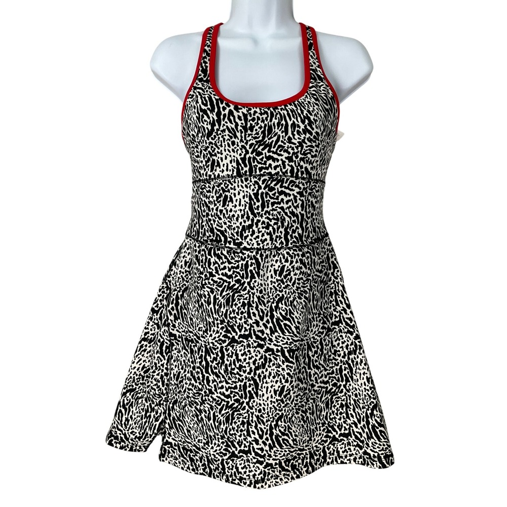 Fabletics Skort Dress XS Animal Print Athleisure Tennis Golf Sporty Activewear
